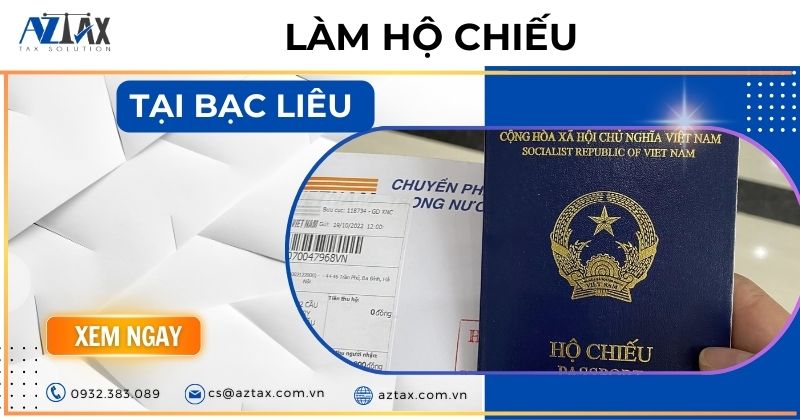 Làm hộ chiếu tại Bạc Liêu