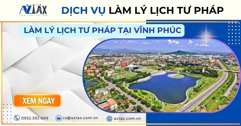 làm lý lịch tư pháp tại Vĩnh Phúc