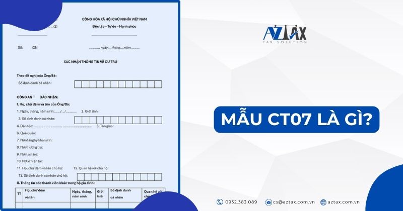 Mẫu CT07 là gì?