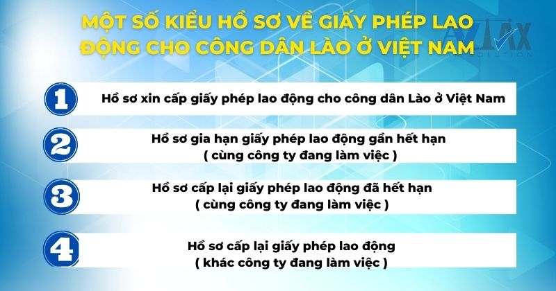 Một số kiểu hồ sơ về giấy phép lao động cho công dân Lào ở Việt Nam