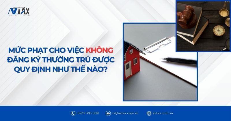 Mức phạt cho việc không đăng ký thường trú được quy định như thế nào?