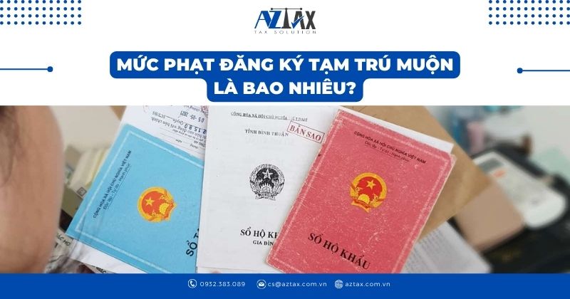 Mức phạt đăng ký tạm trú muộn là bao nhiêu?