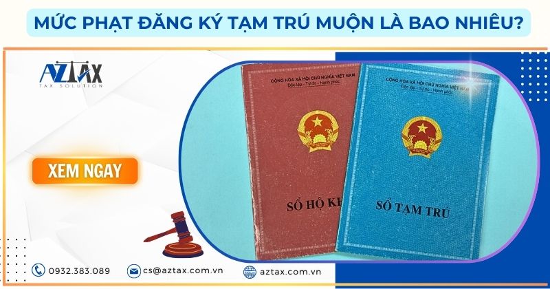 Mức phạt đăng ký tạm trú muộn là bao nhiêu?