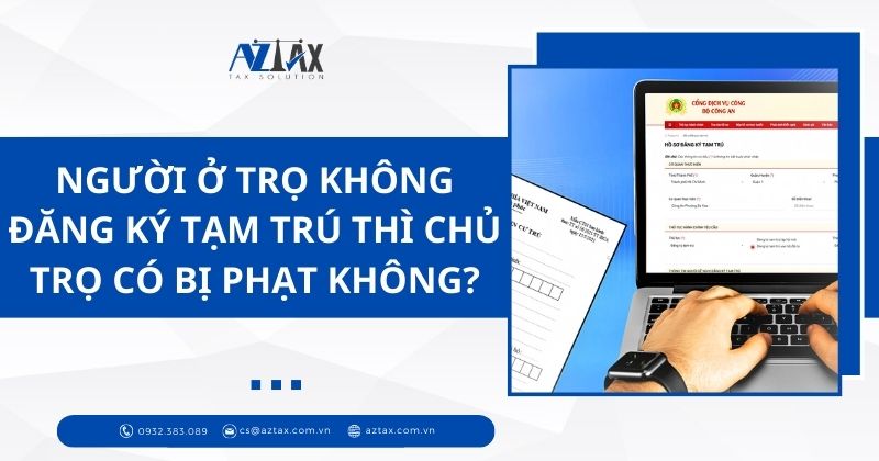 Người ở trọ không đăng ký tạm trú thì chủ trọ có bị phạt không?