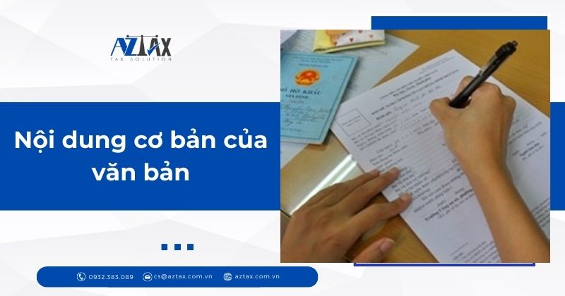 Nội dung cơ bản của văn bản