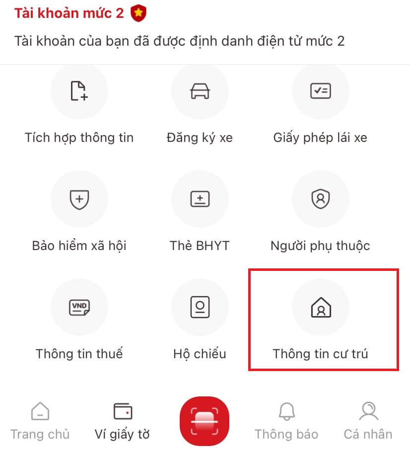 Thông tin cư trú