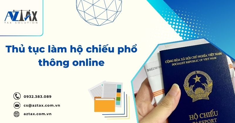 Thủ tục làm hộ chiếu phổ thông online