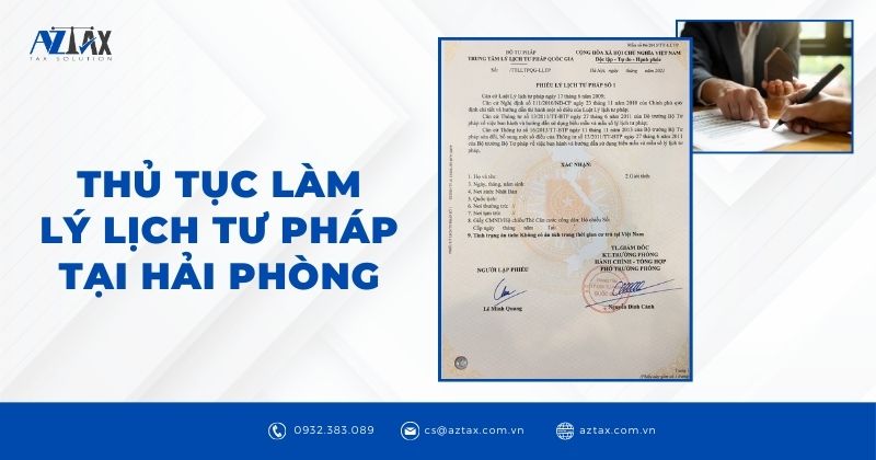 Thủ tục làm lý lịch tư pháp tại Hải Phòng