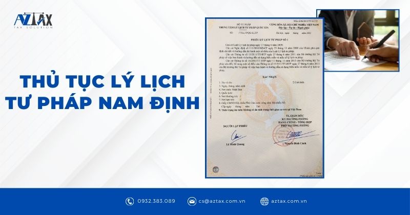 Thủ tục lý lịch tư pháp Nam Định