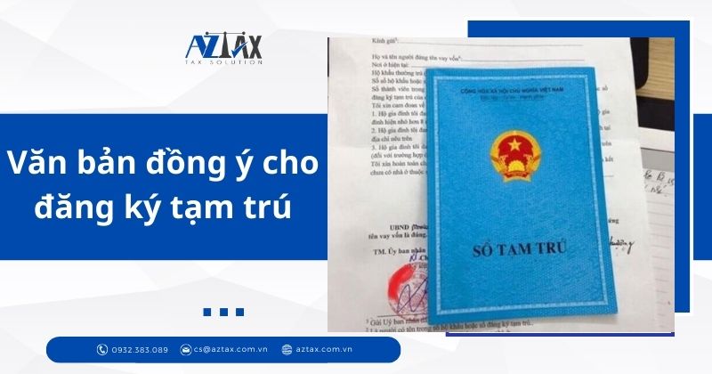 Văn bản đồng ý cho đăng ký tạm trú