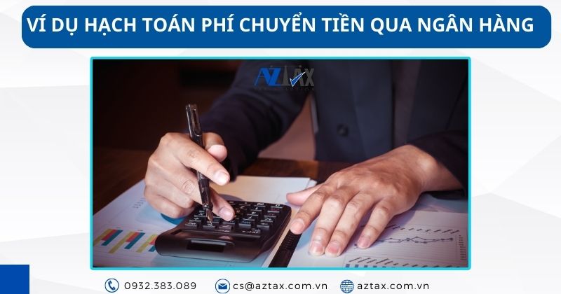 ví dụ hạch toán phí chuyển tiền qua ngân hàng 