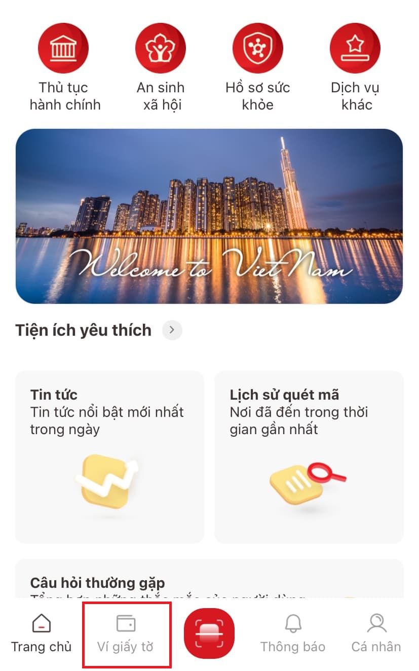 Ví giấy tờ