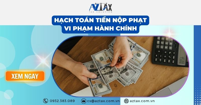 Hạch toán tiền nộp phạt vi phạm hành chính