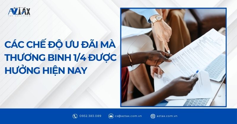 Các chế độ ưu đãi mà thương binh 1/4 được hưởng hiện nay