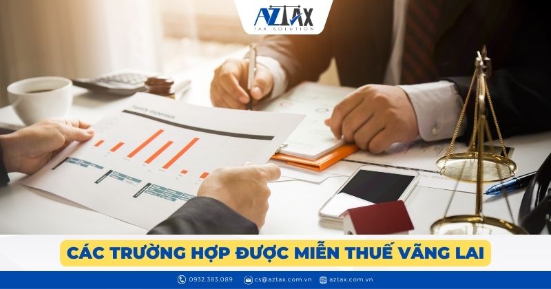 Các trường hợp được miễn thuế vãng lai