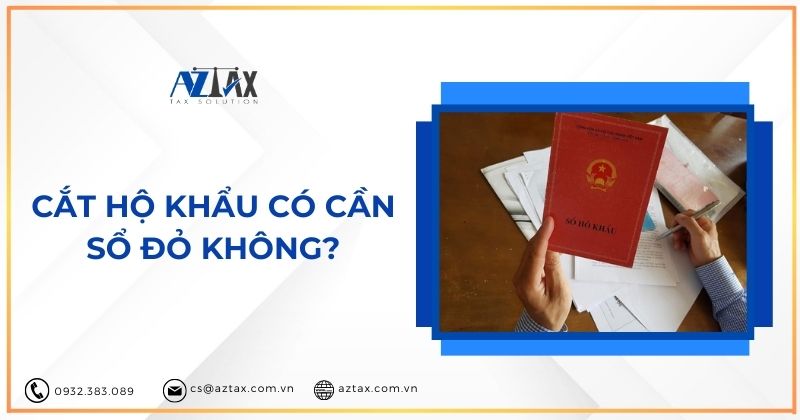 Cắt hộ khẩu có cần sổ đỏ không?