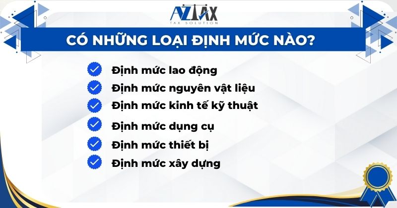 Có những loại định mức nào?