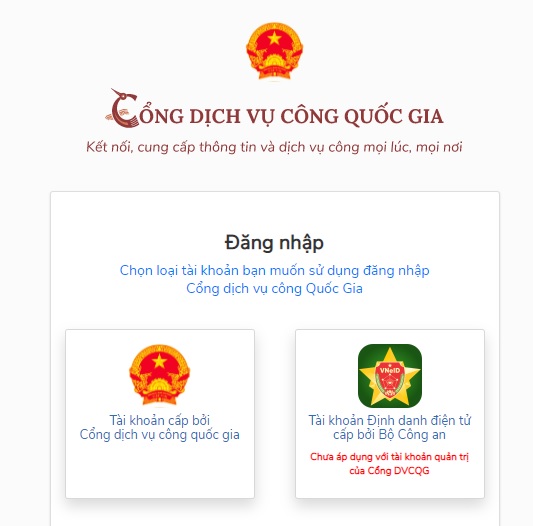 Đăng nhập theo tài khoản