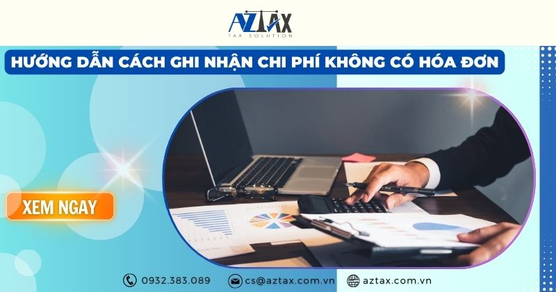 hạch toán chi phí không có hóa đơn