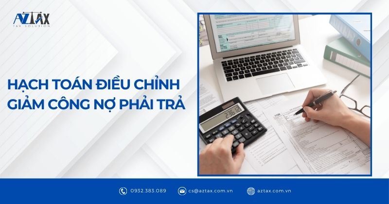 Hạch toán điều chỉnh giảm công nợ phải trả