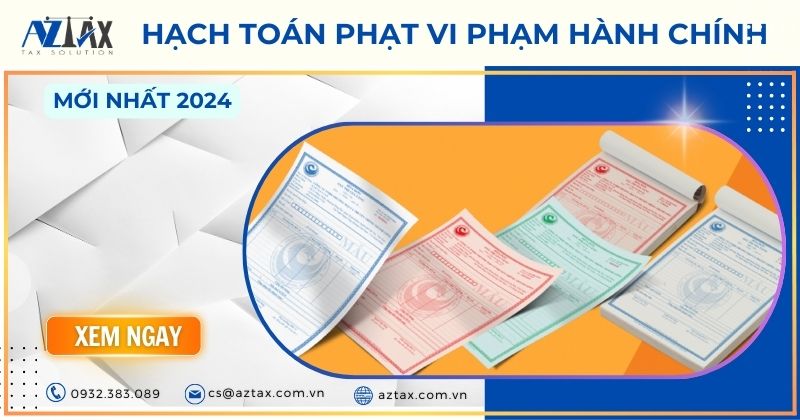 hạch toán tiền nộp phạt vi phạm hành chính