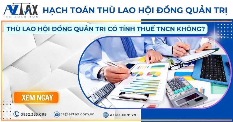 Hạch toán thù lao hội đồng quản trị