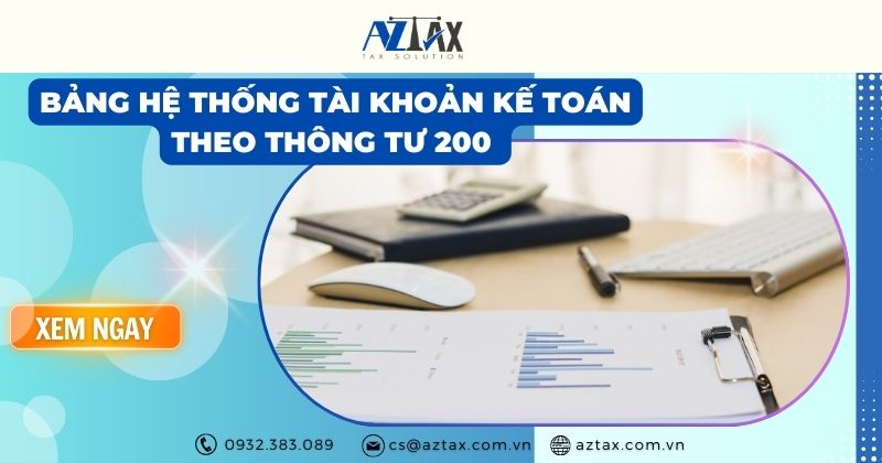 Hệ thống tài khoản kế toán theo thông tư 200