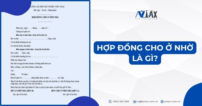 Hợp đồng cho ở nhờ là gì?