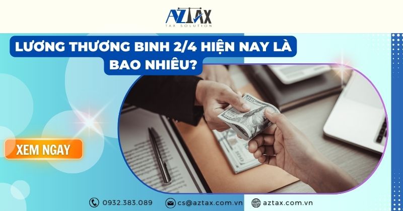 Lương thương binh 2/4 hiện nay là bao nhiêu?