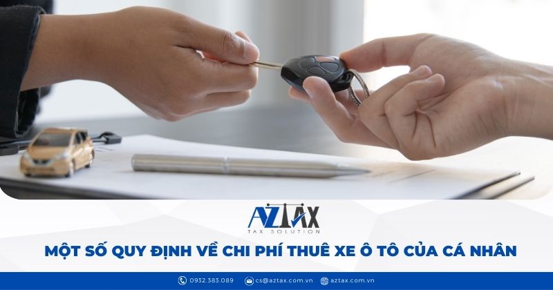 Quy định về chi phí thuê xe ô tô của cá nhân