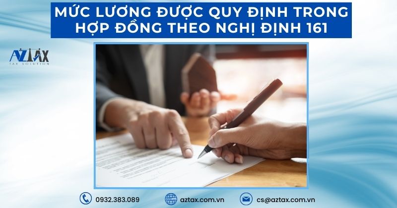 Mức lương được quy định trong hợp đồng theo Nghị định 161