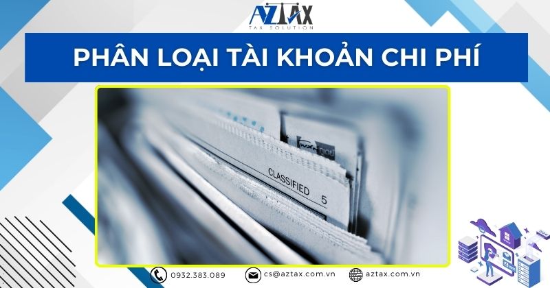 Phân loại tài khoản chi phí