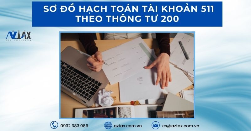 Sơ đồ hạch toán tài khoản 511 theo thông tư 200