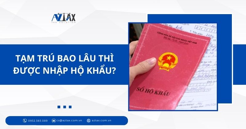 Tạm trú bao lâu thì được nhập hộ khẩu?