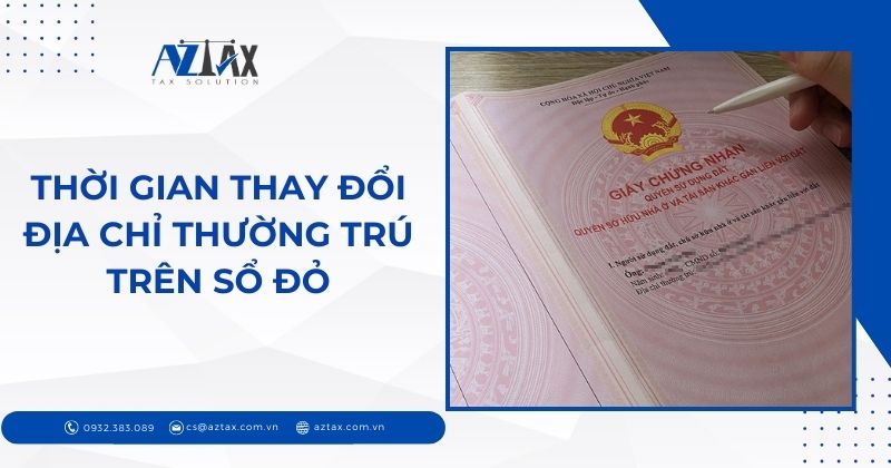 Thay đổi địa chỉ thường trú trên sổ đỏ