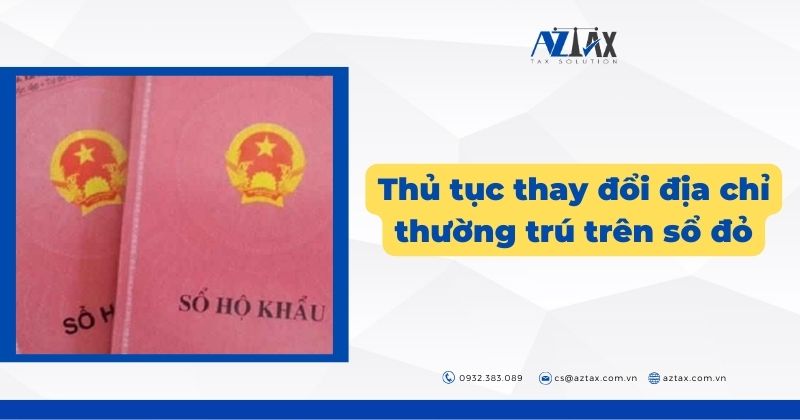 Thủ tục thay đổi địa chỉ thường trú trên sổ đỏ