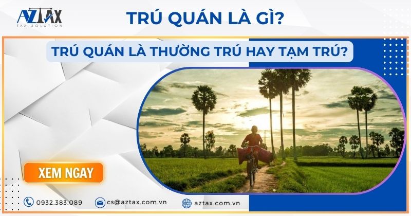 Trú quán là gì? Trú quán là thường trú hay tạm trú?