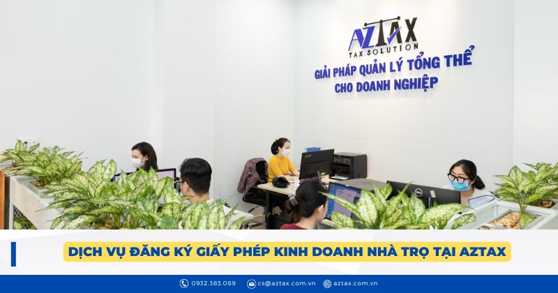 Dịch vụ đăng ký giấy phép kinh doanh nhà trọ tại AZTAX