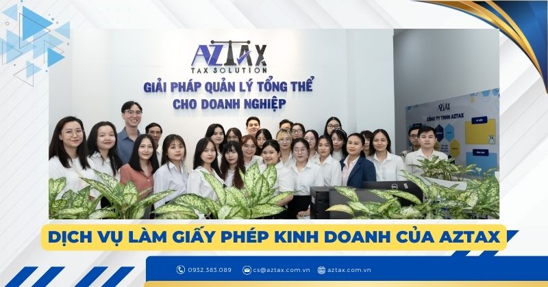 Dịch vụ làm giấy phép kinh doanh của AZTAX