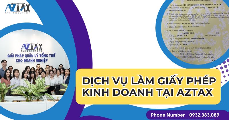 Dịch vụ làm giấy phép kinh doanh tại AZTAX