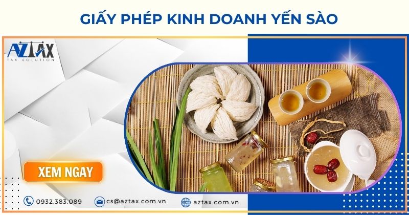 Giấy phép kinh doanh yến sào