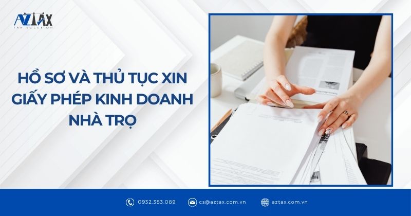 Hồ sơ và thủ tục xin giấy phép kinh doanh nhà trọ