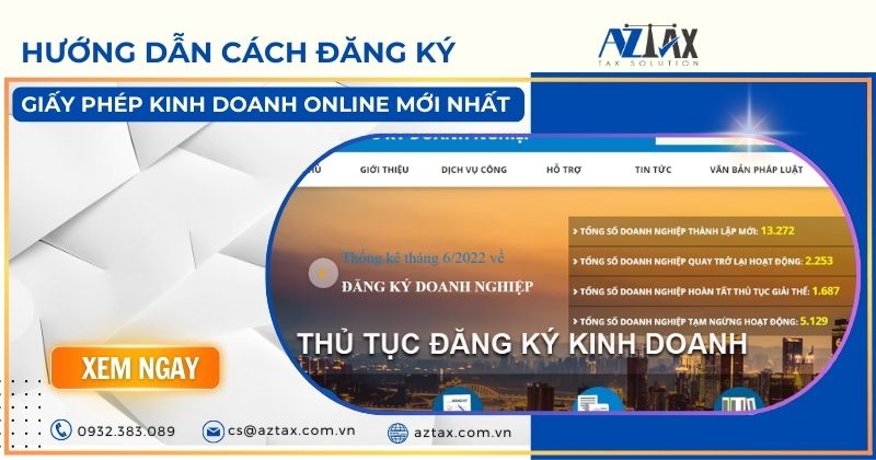 Hướng dẫn cách đăng ký giấy phép kinh doanh online mới nhất