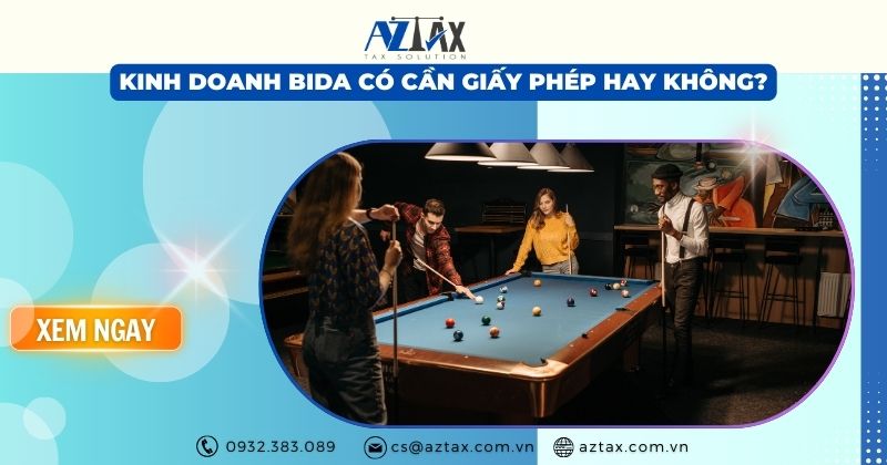 Kinh doanh bida có cần giấy phép hay không?