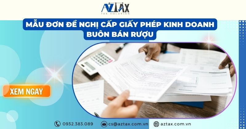 Mẫu đơn đề nghị cấp giấy phép kinh doanh buôn bán rượu