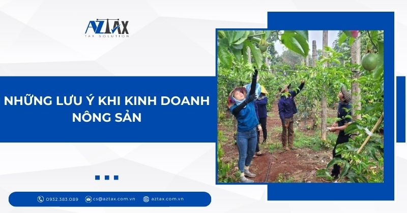 Những lưu ý khi kinh doanh nông sản