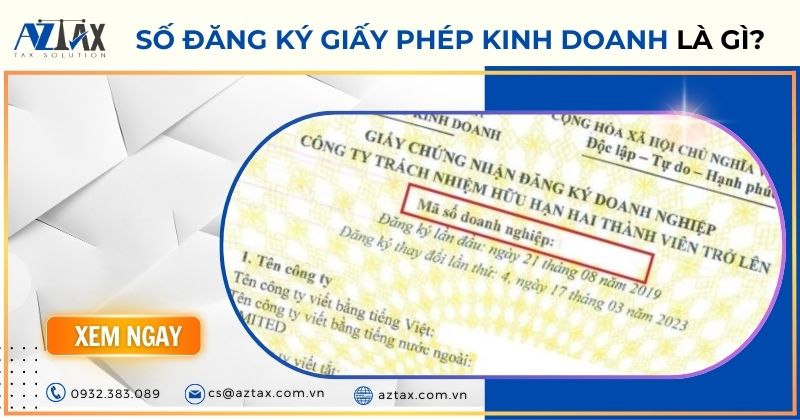 Số đăng ký giấy phép kinh doanh là gì?