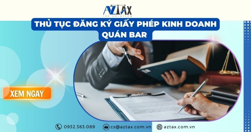 Thủ tục xin giấy phép kinh doanh quán Bar