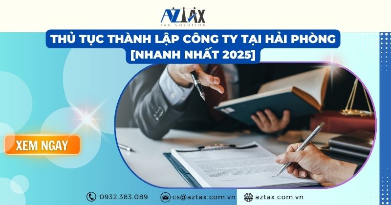 Thủ tục thành lập công ty tại Hải Phòng [Nhanh nhất 2025]