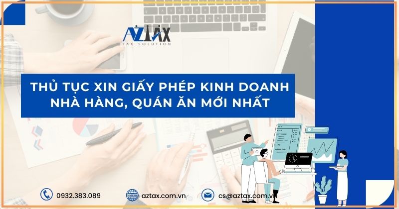 Thủ tục xin giấy phép kinh doanh nhà hàng, quán ăn mới nhất